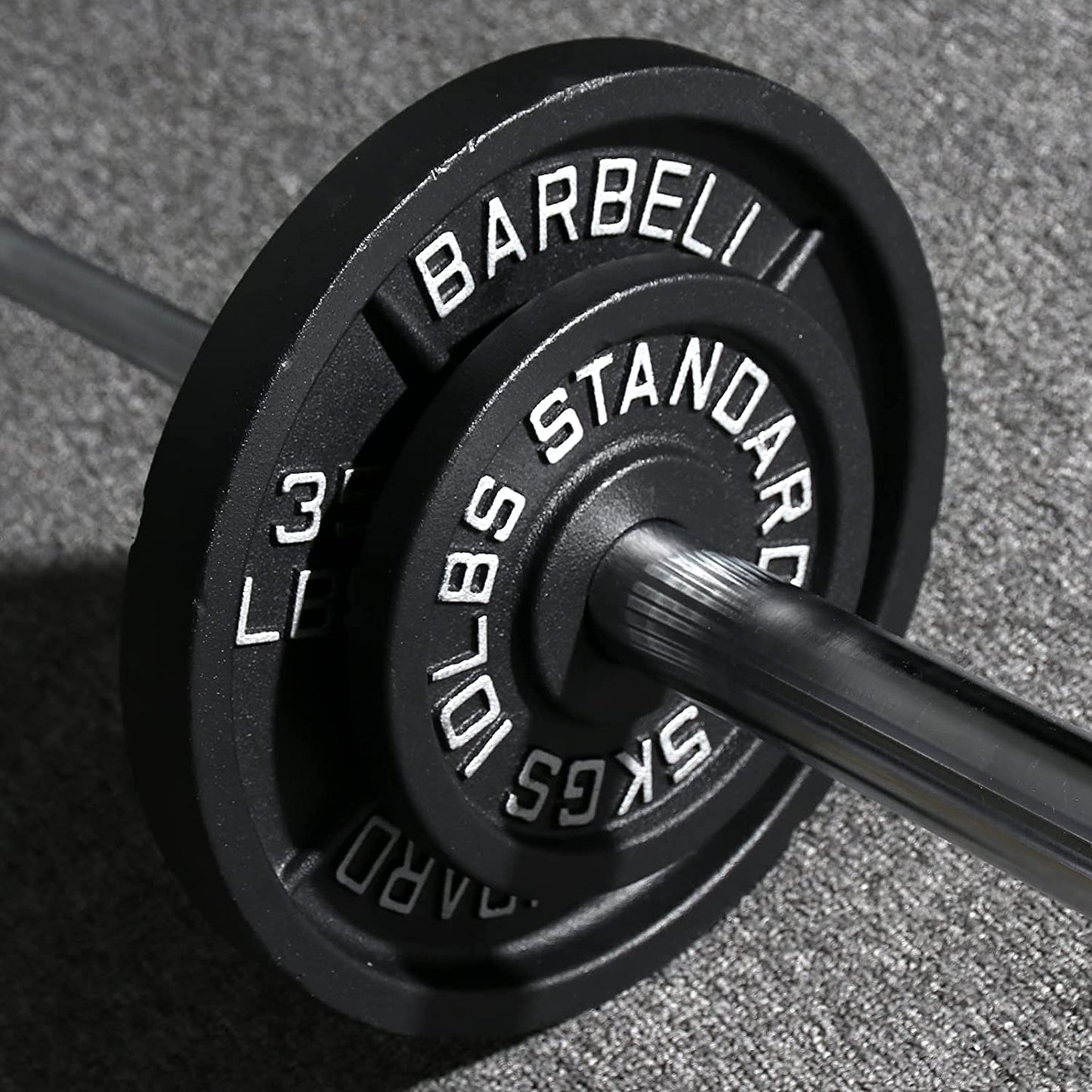 "Build Strength and Power with Olympic Weight Plates - Premium Iron Barbell Weights for Intense Workouts and Weightlifting - Choose Your Perfect Weight!"