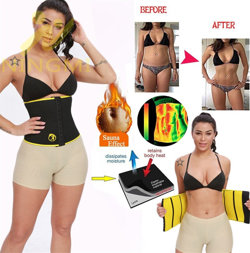 "Ultimate Waist Trimmer: Sculpt Your Curves with Neoprene Sauna Waist Trainer - Burn Fat Faster and Enhance Your Figure!"